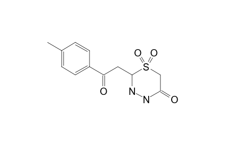 1,1-DIOXO-6-(4-METHYL-PHENACYL)-[1,4,5]-THIADIAZINAN-3-ONE