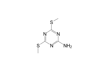 2-amino-4,6-bis(methylthio)-s-triazine