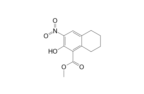 5,6,7,8-Tetrahydro-3-nitronaphthalen-2-ol-1-carboxylic acid, methyl ester