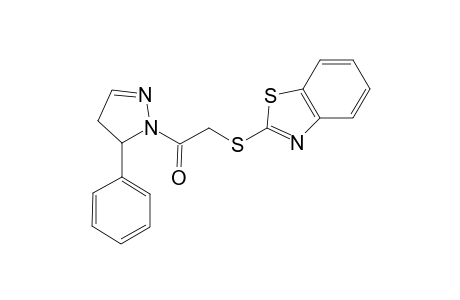 2-{[2-oxo-2-(5-phenyl-4,5-dihydro-1H-pyrazol-1-yl)ethyl]sulfanyl}-1,3-benzothiazole