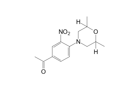 4'-(2,6-dimethylmorpholino)-3'-nitroacetophenone