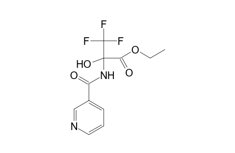 Ethyl 3,3,3-trifluoro-2-hydroxy-2-[(3-pyridinylcarbonyl)amino]propanoate