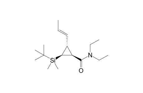 (1S*,2S*,3R*)-2-(tert-Butyldimethylsilyl)-3-(propen-1-yl)-N,N-diethylcyclopropanecarboxamide