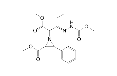 trans-1-{1-Methoxycarbonyl-2-[2-(methoxycarbonyl)hydrazono]butyl}-3-phenyl-2-aziridinecarboxylic acid methyl ester