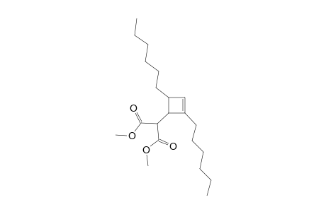 1,3-Dimethyl 2-(2,4-dihexylcyclobut-2-en-1-yl)propanedioate (isomer 1)