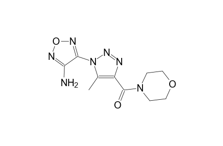 1,2,5-oxadiazol-3-amine, 4-[5-methyl-4-(4-morpholinylcarbonyl)-1H-1,2,3-triazol-1-yl]-