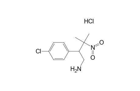 2-(4-chlorophenyl)-3-methyl-3-nitrobutan-1-amine hydrochloride