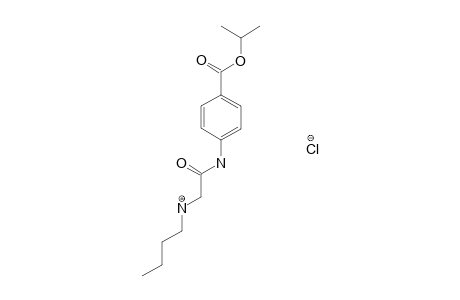 p-[2-(butylamino)acetamido]benzoic acid, isopropyl ester, hydrochloride