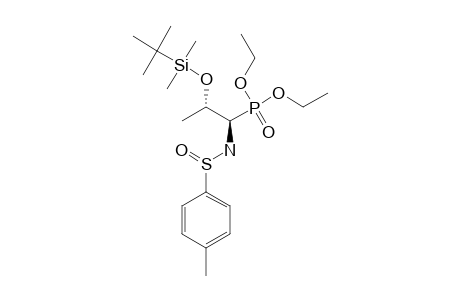 (S(S),1R,2S)-(+)-DIETHYL-1-(PARA-TOLUENESULFINYLAMINO)-2-(TERT.-BUTYLDIMETHYLSILYLOXY)-PROPYLPHOSPHONATE