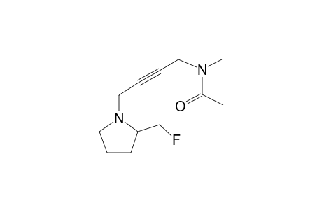 Acetamide, N-methyl-N-[4-[2-fluoromethyl-1-pyrrolidyl]-2-butynyl]-