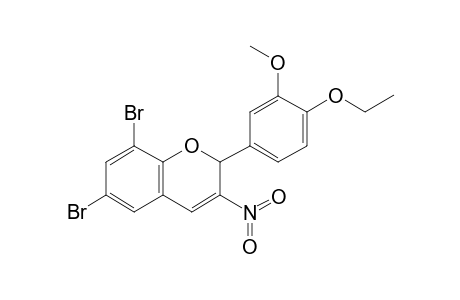 6,8-Dibromo-2-(4-ethoxy-3-methoxy-phenyl)-3-nitro-2H-chromene