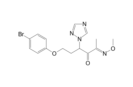 2,3-Hexanedione, 6-(4-bromophenoxy)-4-(1H-1,2,4-triazol-1-yl)-, 2-(O-methyloxime)