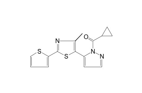 1-(cyclopropylcarbonyl)-5-[4-methyl-2-(2-thienyl)-5-thiazolyl]pyrazole