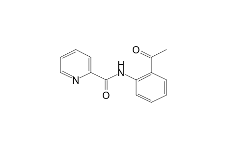 2-Pyridinecarboxamide, N-(2'-acetylphenyl)-