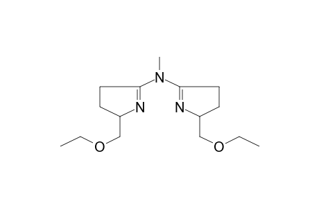 Bis(5-ethoxymethyl-4,5-dihydro-3H-pyrrol-2-yl)methylamine