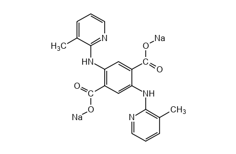 2,5-bis[(3-methyl-2-pyridyl)amino]terephthalic acid, disodium salt