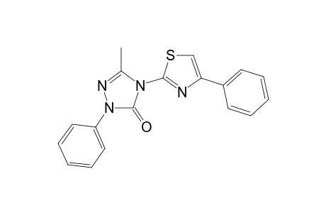 5-Methyl-2-phenyl-4-(4-phenylthiazol-2-yl)-2,4-dihydro-3H-1,2,4-triazol-3-one