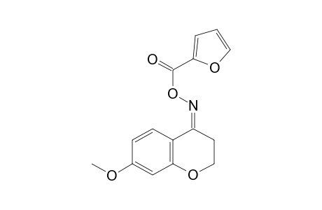 (4Z)-7-Methoxy-2,3-dihydro-4H-chromen-4-one o-(2-furoyl)oxime