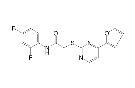 2',4'-difluoro-2-{[4-(2-furyl)-2-pyrimidinyl]thio}acetanilide