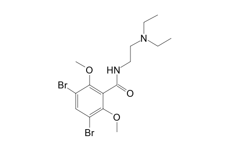 3,5-dibromo-N-[2-(diethylamino)ethyl]-2,6-dimethoxybenzamide