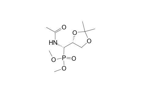 (1S,2R)-1-Acetamido-1-deoxy-1-(dimethoxy-phosphinyl)-2,3-O-isopropylideneglycerol