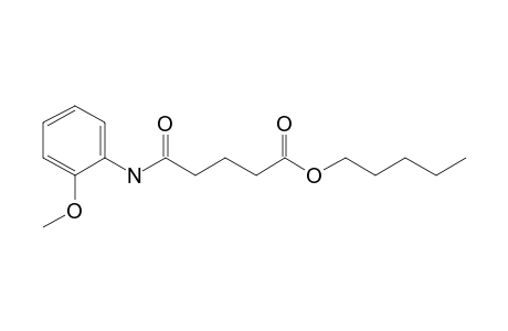 Glutaric acid, monoamide, N-(2-methoxyphenyl)-, pentyl ester