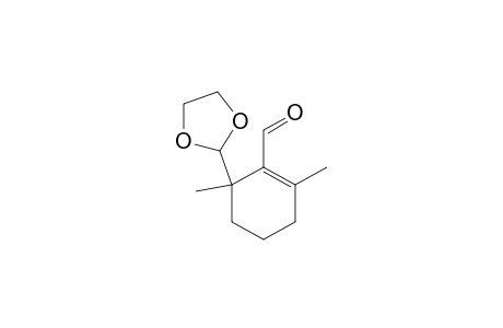 2,6-Dimethyl-6-ethylenedioxymethyl-1-cyclohexene-1-carbaldehyde