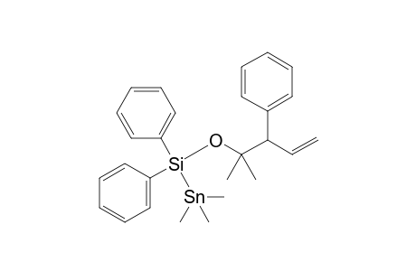 [(4-Methyl-3-phenyl-1-penten-4-yloxy)diphenylsilyl]trimethylstannane