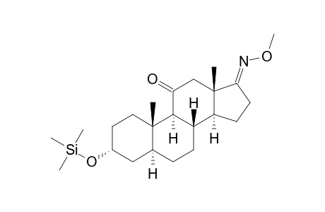 3.ALPHA.-[(TRIMETHYLSILYL)OXY]-5.ALPHA.-ANDROSTAN-11,17-DIONE-17-(O-METHYLOXIME)