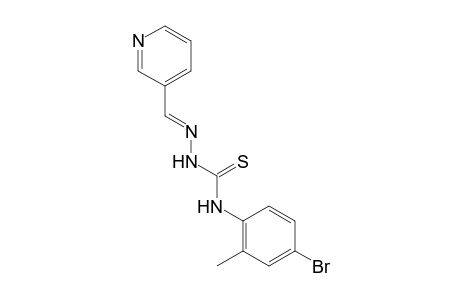 nicotinaldehyde, 4-(4-bromo-o-tolyl)-3-thiosemicarbazide