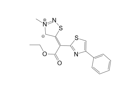 5-[(ETHOXYCARBONYL)-(4-PHENYLTHIAZOL-2-YL)-METHYLEN]-3-METHYL-4,5-DIHYDRO-1,2,3-THIADIAZOL-3-IUM-4-IDE