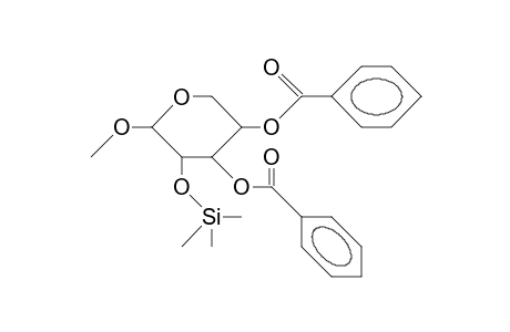 Methyl-3,4-di-O-benzoyl-2-O-trimethylsilyl.beta.-D-xylopyranosid