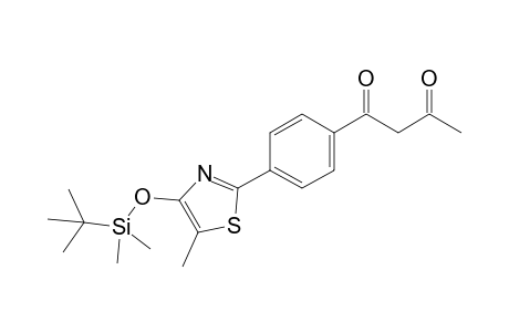 1-{4-[4-(tert-Butyldimethylsilyloxy)-5-methyl-1,3-thiazol-2-yl]phenyl}butane-1,3-dione