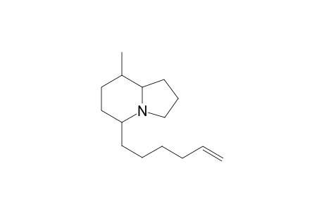 5-((5'-Hexen-1'-yl)-8-methylindolizidine