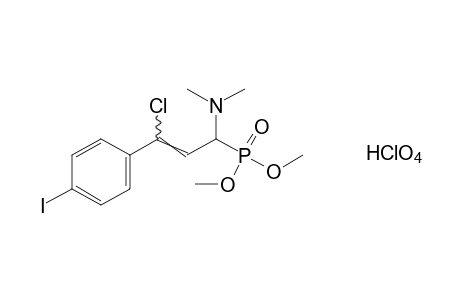 [gamma-chloro-a-(dimethylamino)-p-iodocinnamyl]phosphonic acid, dimethyl ester, monohydroperchlorate