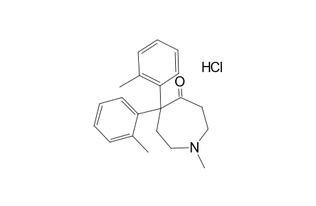 5,5-DI-o-TOLYLHEXAHYDRO-1-METHYL-4H-AZEPIN-4-ONE, HYDROCHLORIDE