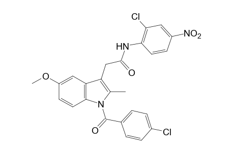 2'-chloro-1-(p-chlorobenzoyl)-5-methoxy-2-methyl-4'-nitroindole-3-acetanilide