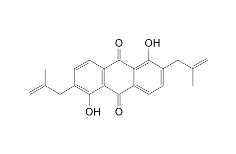 1,5-DIHYDROXY-2,6-BIS-(2'-METHYLPROP-2'-ENYL)-ANTHRAQUINONE