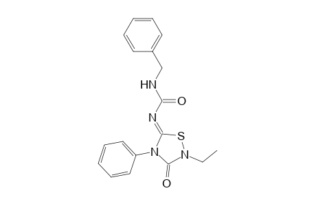 5-BENZYLCARBAMOYLIMINO-2-ETHYL-4-PHENYL-1,2,4-THIADIAZOLIDIN-3-ONE