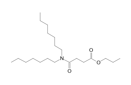 Succinic acid, monoamide, N,N-diheptyl-, propyl ester