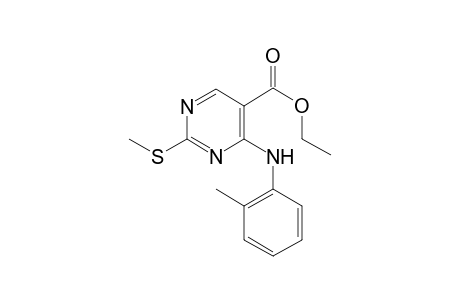 Ethyl 2-(methylsulfanyl)-4-(2-toluidino)-5-pyrimidinecarboxylate