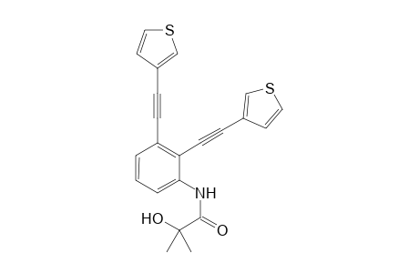 N-(2,3-Bis(2-(thiophen-3-yl)ethynyl)phenyl)-2-hydroxy-2-methylpropanamide