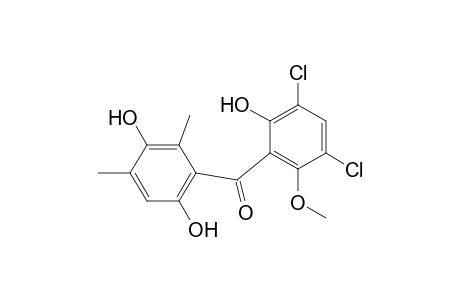 3,5-dichloro-2,3',6'-trihydroxy-6-methoxy-2',4'-dimethylbenzophenone