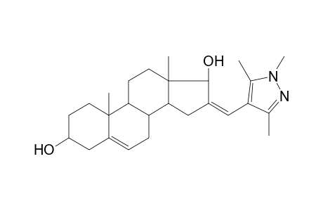 16-[(1,3,5-trimethyl-1H-pyrazol-4-yl)methylene]androst-5-ene-3,17-diol