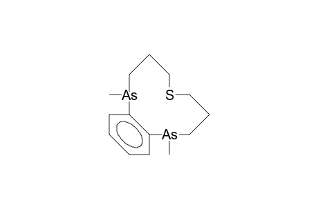 2,10-DIMETHYL-2,10-DIARSA-6-THIABICYCLO-[9.4.0]-PENTADECA-1(11),12,14-TRIENE