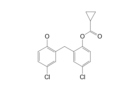 Dichlorophen, o-(cyclopropanecarbonyl)-