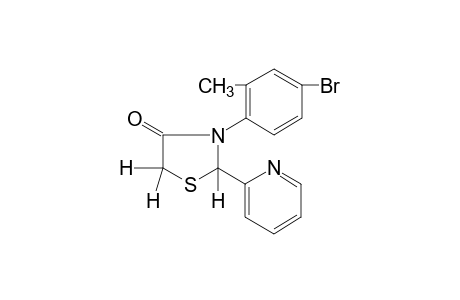 3-(4-bromo-o-tolyl)-2-(2-pyridyl)-4-thiazolidinone