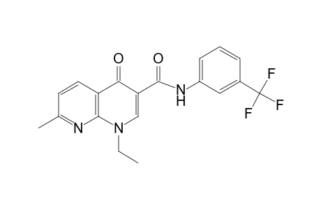 1,4-DIHYDRO-1-ETHYL-7-METHYL-4-OXO-alpha,alpha,alpha-TRIFLUORO-1,8-NAPHTHYRIDINE-3-CARBOXY-m-TOLUIDIDE