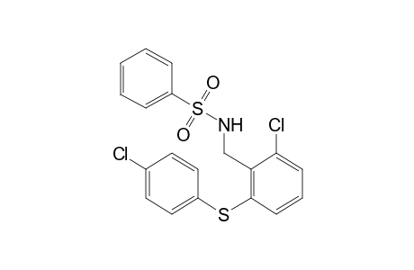 N-{2-chloro-6-[(p-chlorophenyl)thio]benzyl}benzenesulfonamide