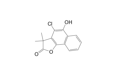 4-chloro-3,3-dimethyl-5-hydroxynaphtho[1,2-b]furan-2(3H)-one